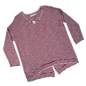 LOFT Striped Hi Lo Sweater size Small